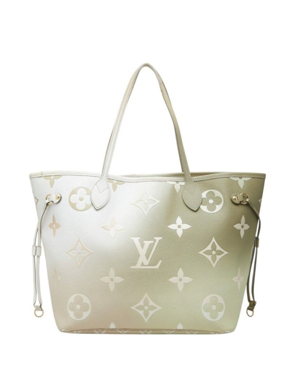 Louis Vuitton Monogram Gradient Neverfull MM Tote Shoulder Bag Sunset Khaki